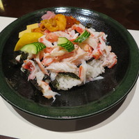 西村屋　和味旬彩 - かにちらし、味噌だれ、小鉢付き4