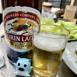 Asahi - 瓶ビールはキリンラガー