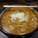 麺処 おおぎ - カレーうどん特盛(斜め上から撮影)