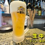 Yoidokoro O Chobo - 生ビールの銘柄はキリン。なかなか珍しい。