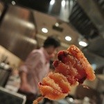 蕎麦の花 - イケメンと串揚げ。