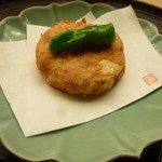 懐石料理 桝田 - 揚げ物<蟹、ユリ根>