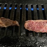 焼肉食道 大勝 - 〆にちょっとだけいいお肉を。