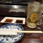 焼肉食道 大勝 - さてさて　食べる準備