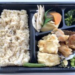 らいすはうす清水 - 日替わり弁当(玄米に変更)