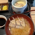 YUMEKOUSEN - 鯛の中骨の味噌汁 茶碗蒸し