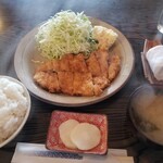 あげ幕 - 料理写真:チキンカツ定食（ランチ価格税込600円）