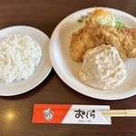 Ogura - おぐら自慢の元祖チキン南蛮(ムネ)1298円　タル多め(無料)