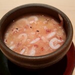 鮨仙八 - 牡蠣の茶碗蒸し桜海老あん