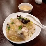 bamminshukachuukagembu - 海鮮塩餡掛けご飯 950円