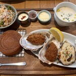 Umeda Wharf - NYロールクロワッサンと牡蠣のスペシャルランチ