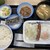松屋 - 料理写真:ソーセージエッグ定食　牛皿/並盛450円