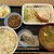 松屋 - 料理写真:ソーセージエッグ定食(牛皿) 豚汁変更