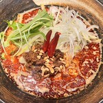 香氣　四川麺条  - 烈火担担麺 ちぢれ麺 940円
      LINEクーポンでネギ