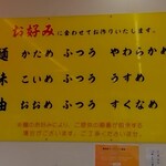 横浜ラーメン 相馬家 - お好み