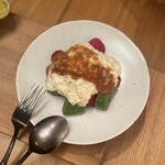 MushaMusha - よもぎの生麩と苺、ブッラータチーズの田楽