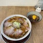 和渦製麺 - 叉焼中華そば　にんにく肉玉