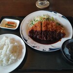 カフェテリア アメニティ - 日替わりランチ　味噌かつ定食