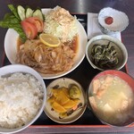 丸勝食堂 - 焼肉定食¥1000