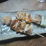 味の蔵どんつく - 南部地鶏の焼き鳥（ねぎま）