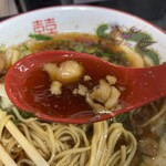 Onomichi Ramen Icchou - 背脂入りスープ