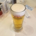 餃子の王将 - 初手の生ビール(^-^)/