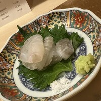 寿司 赤酢 - マコガレイのお造り