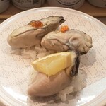 はま寿司 - 浜ゆで（広島産）カキ ✕ ３皿（シャリ小）