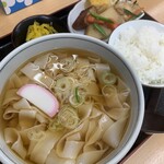 おかだうどん - きしめん定食　¥700(税込)