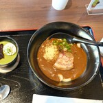 展望レストラン ナチュール - カレーうどんと抹茶プリン