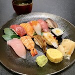 Nigiri Sushi set (lunch only 10 meals)★Miso soup service