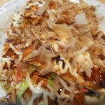 鉄板焼き なお - 豚玉お好み焼き完成