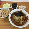 琴壱 - 料理写真:中華そば　チャーシュー抜き　あのご飯　ネギ　板海苔　端肉チャーシュー