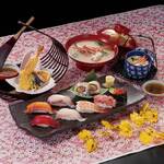 Sushi set meal "Hatsuhana"