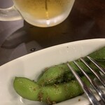 いたり家 新羽店 - まずはお通し　香味バリバリ　おててが汚れます