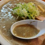 煮干中華 あさり - 背脂…！