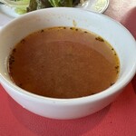 ナポリのかまど 小麦の郷 - ランチセットのスープ　トマトのスープ