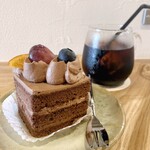 La colline atelier café - 料理写真:生チョコレートケーキ