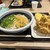 丸亀製麺 - 料理写真:ぶっかけうどん特盛冷　野菜かき揚げと黄金かれい天