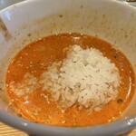 希須林 - ⭐️担々つけ麺(太麺300g)¥1.150
      　※辛さ3段階(中辛)
      　※ご飯無料(お代わりも無料)
      　※土日限定
      　※野菜多め可能