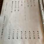 かぜのたみ - メニュー