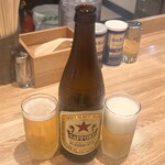 Menya Mikan - 瓶ビール(中瓶)サッポロラガー600円