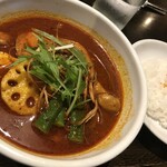 gopのアナグラ - チキン野菜スーパースパイシー９　辛さ100番（1,080円+50円+100円）