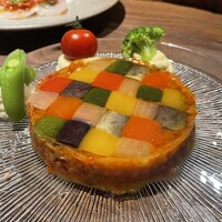 恵比寿ビストロ 猫も杓子も - モザイク仕立てのラタトゥイユ