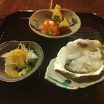 旬菜処 畑瀬 - 付けだし三色