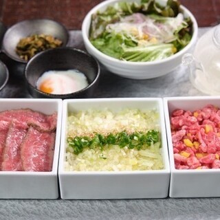焼肉いのうえ神楽坂店限定ひつまぶしの三重奏