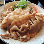 旬菜織部 - 2014.3豚生姜焼きと出し巻き定食