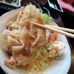 旬菜織部 - 2014.3豚生姜焼きと出し巻き定食