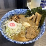 狼煙 本店 - かなり濃厚そうなのに全部いけるつけ汁です！