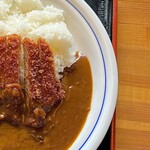 Jinroku Udon - カツカレーミニうどんセット1240円のカツカレー　右